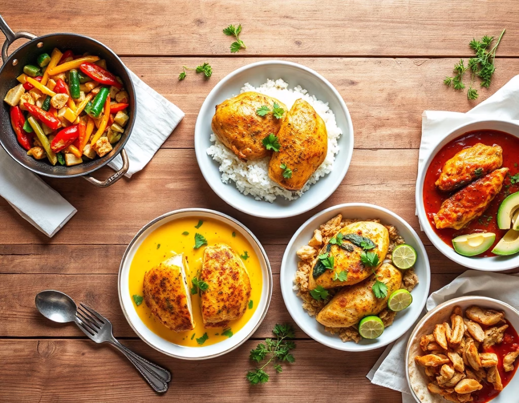 5 recetas fáciles con pollo